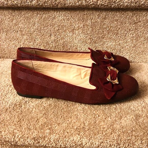 Alex Marie "Tamia" Dark Red Flats Loafers Size 8.5 - Picture 1 of 10